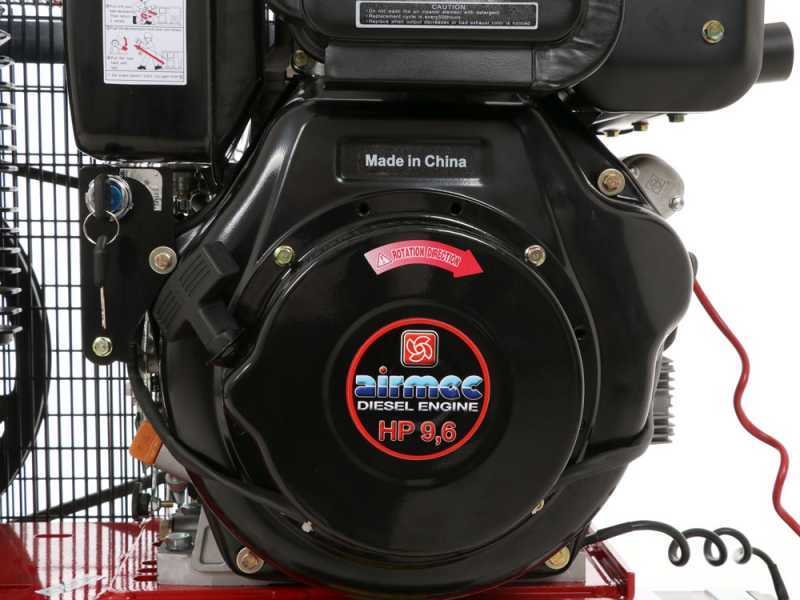 Airmec TTD 3496/900 - Motorkompressor - Dieselmotor 9,6 PS - 900 l/min