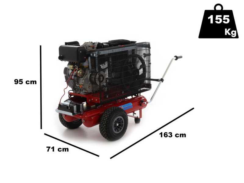 Airmec TTD 3496/900 - Motorkompressor - Dieselmotor 9,6 PS - 900 l/min