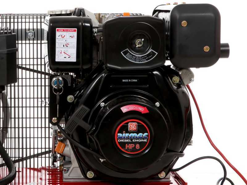 Airmec TTD 3460/650 - Motorkompressor - Dieselmotor 6 PS - 650 l/min