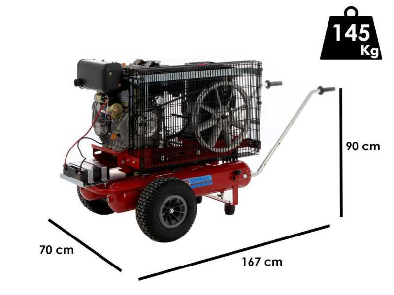 Airmec TTD 3460/650 - Motorkompressor - Dieselmotor 6 PS - 650 l/min