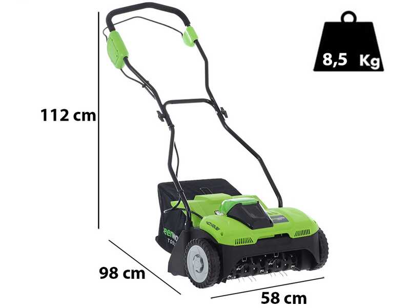 Greenworks G40DT35 - Akku-Ver&shy;ti&shy;ku&shy;tie&shy;rer - SOLO - OHNE AKKU UND LADEGER&Auml;T