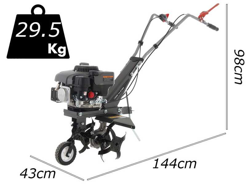 Blackstone TIL-B 360 Motorhacke mit 150ccm Verbrennungsmotor - 5 ps - 36 cm Fr&auml;se
