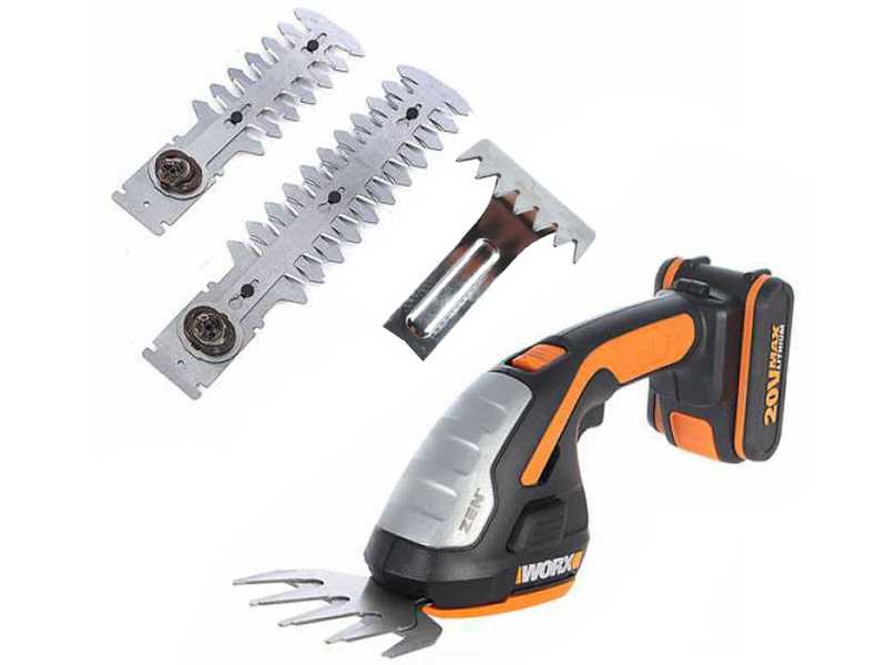 Worx WG801E - Akku-Gras- und Heckenschere 4 in 1 - 20V - 2Ah