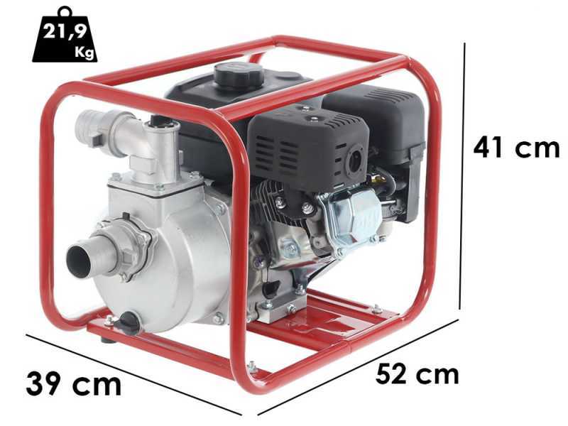 Selbstansaugende Benzin Motorpumpe Geotech LP 50 V -  Anschl&uuml;sse 80 mm - 2&quot;