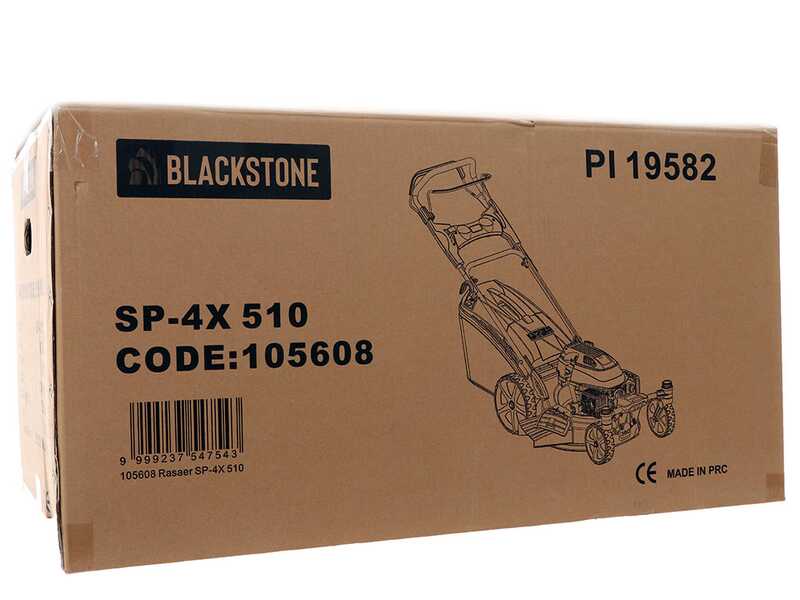 Rasenm&auml;her Blackstone  SP4X 510 mit Schwenkr&auml;der