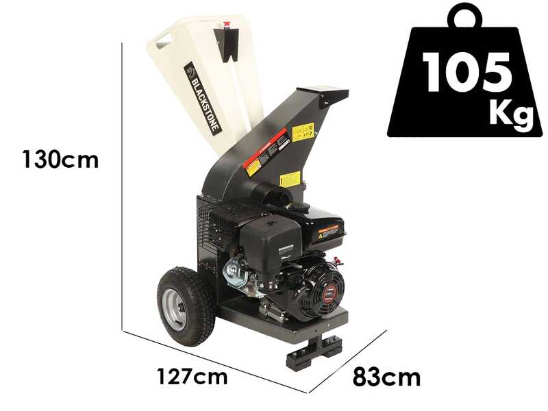 BlackStone DSP 150 L - H&auml;cksler mit Loncin Benzinmotor 420ccm