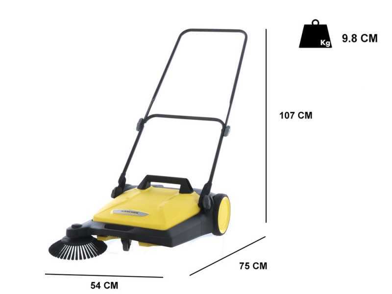 K&auml;rcher S 4 - Handkehrmaschine mit Fangkorb 20 L - Kehrgutbeh&auml;lter