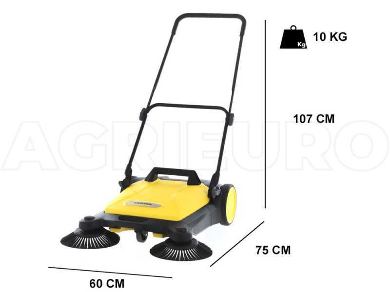 K&auml;rcher S 4 Twin - Handkehrmaschine mit Fangkorb 20 L - Kehrgutbeh&auml;lter