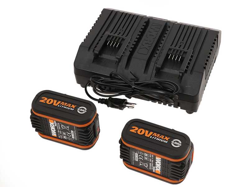Worx WG779E.1 Akku Rasenm&auml;her - 2X20V 4 Ah