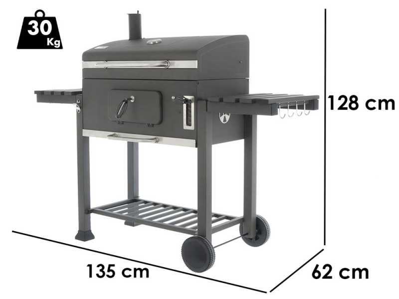 Royal Food CB3000 Large - Kohlegrill - gro&szlig;e Ausf&uuml;hrung - Kochfl&auml;che 3000 qcm