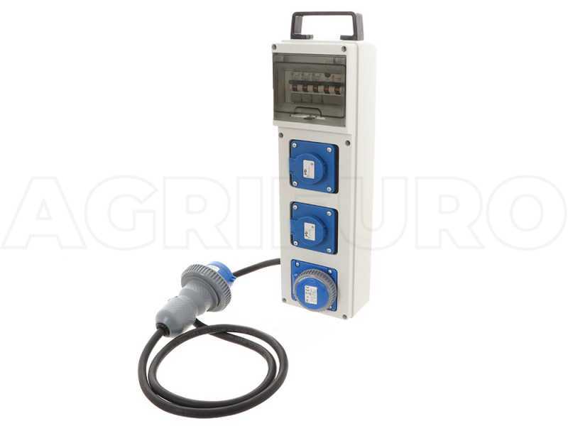 Mehrfach-Steckdosenadapter f&uuml;r 230V-Stromerzeuger f&uuml;r die Stromversorgung von Ger&auml;ten mit hoher Einschalt-/Absorptionsrate (bis zu 7,2 KW)