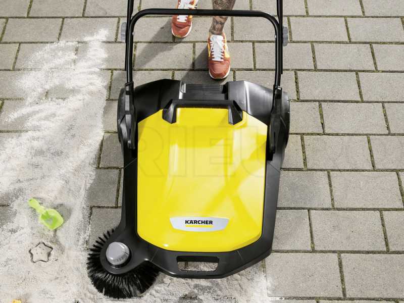 K&auml;rcher S 6 - Handkehrmaschine mit Fangkorb - mit H&ouml;heneinstellung - 38 L Kehrgutbeh&auml;lter