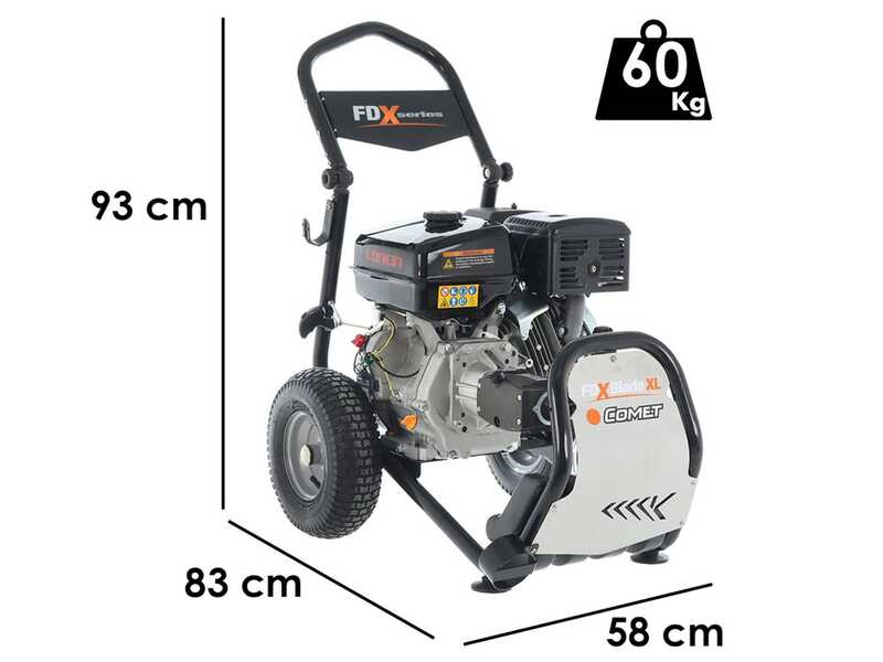 Benzin Hochdruckreiniger Comet FDX Blade XL 13.15 - Motor Loncin G390F - 12 PS - 310 Bar
