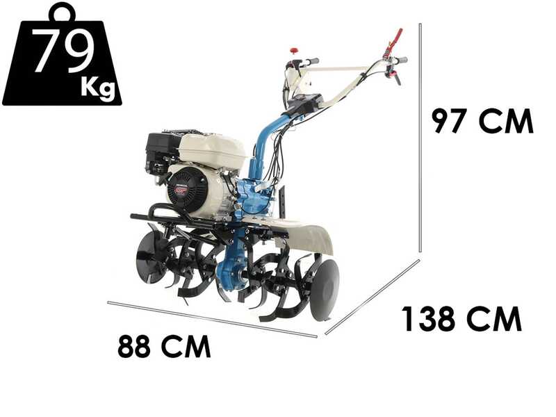 Motorhacke AGT 7500 mit Motor Honda GP200 von 196ccm - 2 Vorw&auml;rtsg&auml;nge + 1 R&uuml;ckw&auml;rtsgang