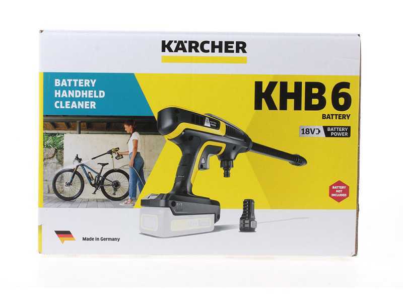 K&auml;rcher KHB 6 Battery - Akku-Mitteldruckreiniger - 18V 2.5 Ah - Akku und Ladeger&auml;t im Lieferumfang