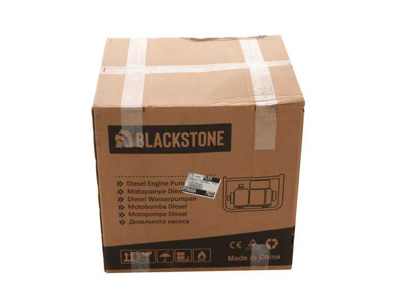 Benzin Wasserpumpe Blackstone BD 8000ES, Anschl&uuml;sse 80 mm - 3&quot;, Elektrostart - 14-L-Tank - Euro 5