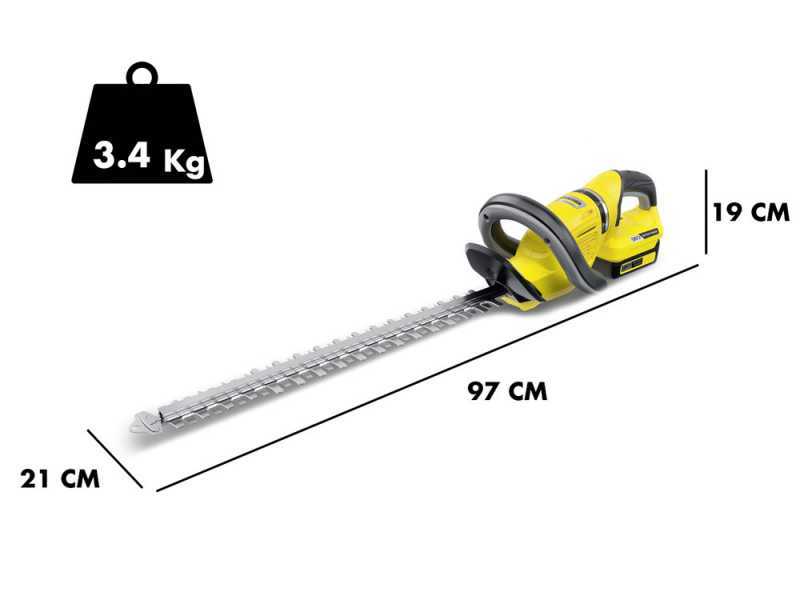 Akku-Heckenschere K&auml;rcher HGE 18-50 - Messer 50 cm - 18 V