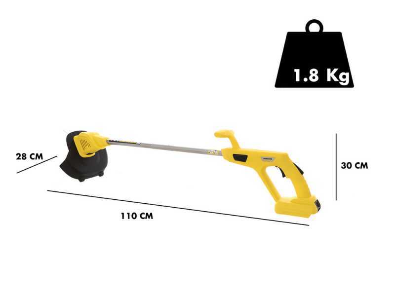 K&auml;rcher LTR 18-25 - Elektrischer Rasentrimmer - Motorsense mit Lithium-Batterie 18V / 2.5Ah