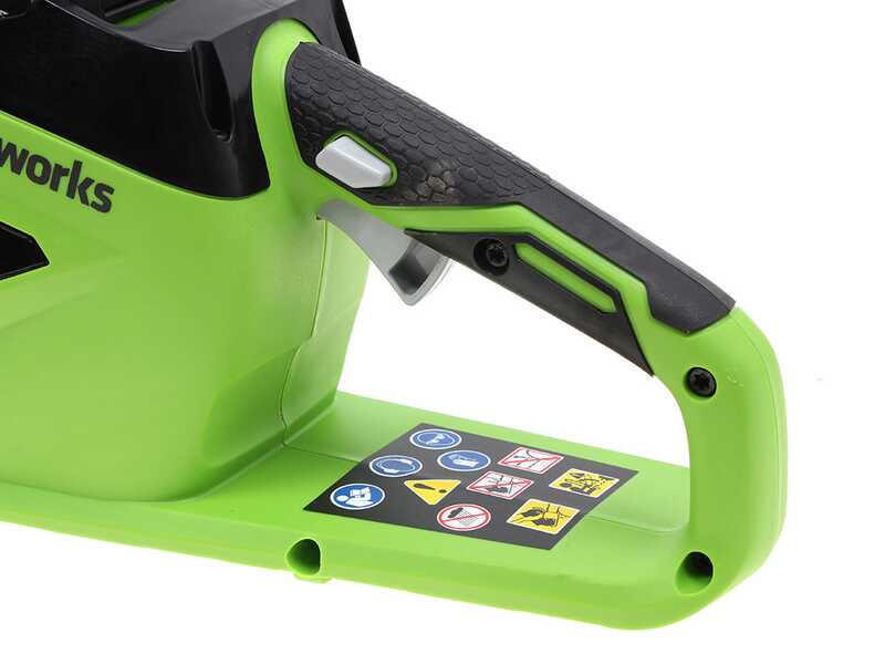Akku-Kettens&auml;ge Greenworks GD40CS15 - Schwert 35 cm - AKKU UND LADEGER&Auml;T NICHT IM LIEFERUMFANG ENTHALTEN