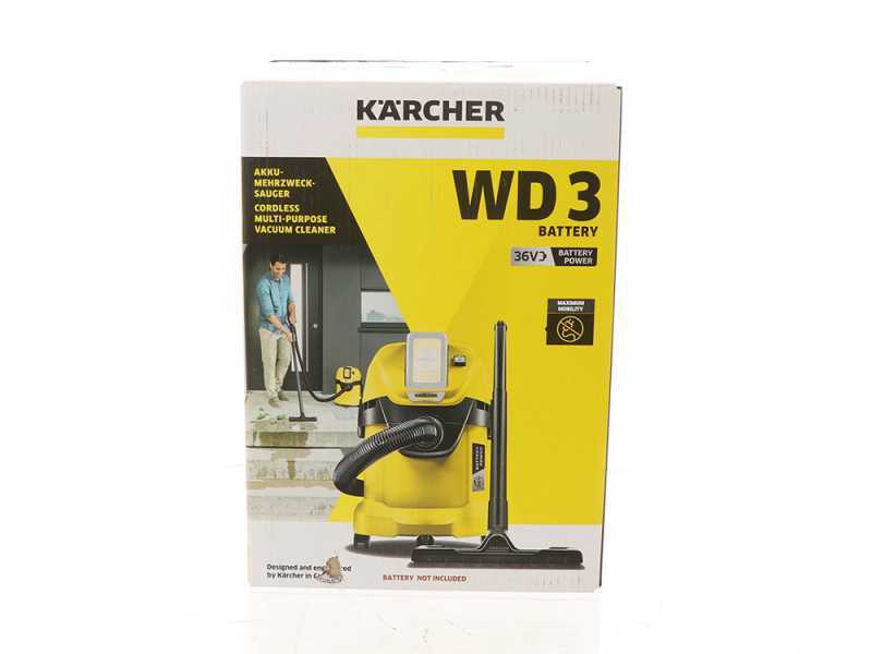 Mehrzweck-Saugger&auml;t K&auml;rcher Karcher WD 3 Premium Battery 36 V - Trocken- und Nasssauger/Blasger&auml;t