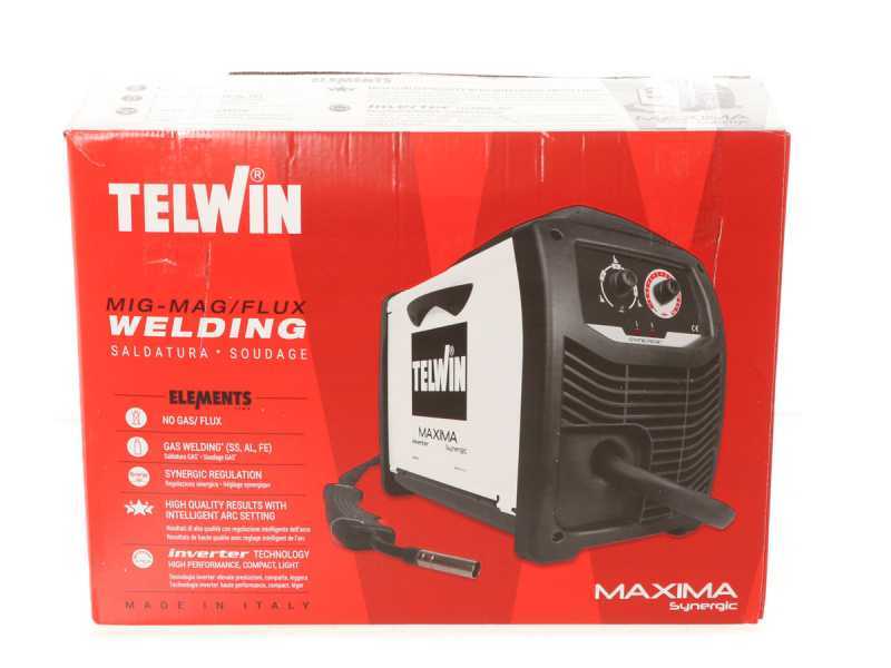 Inverter-Drahtschwei&szlig;ger&auml;t Telwin Maxima 190 Synergic - f&uuml;r MIG-MAG, FLUX, BRAZING