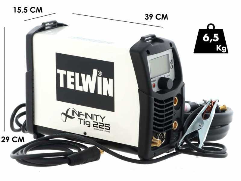 Inverter-Schwei&szlig;ger&auml;t WIG/MMA Telwin Infinity TIG 225 DC-HF/LIFT VRD zum Schwei&szlig;en mit Gleichstrom (DC)