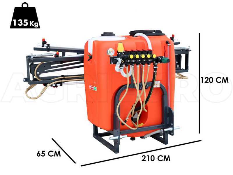 DAL DEGAN MANDA 300 L - Feldspritze f&uuml;r Traktor  &ndash; 300 L Tank &ndash; 10 Meter Spritzgest&auml;nge - Pumpe YP70