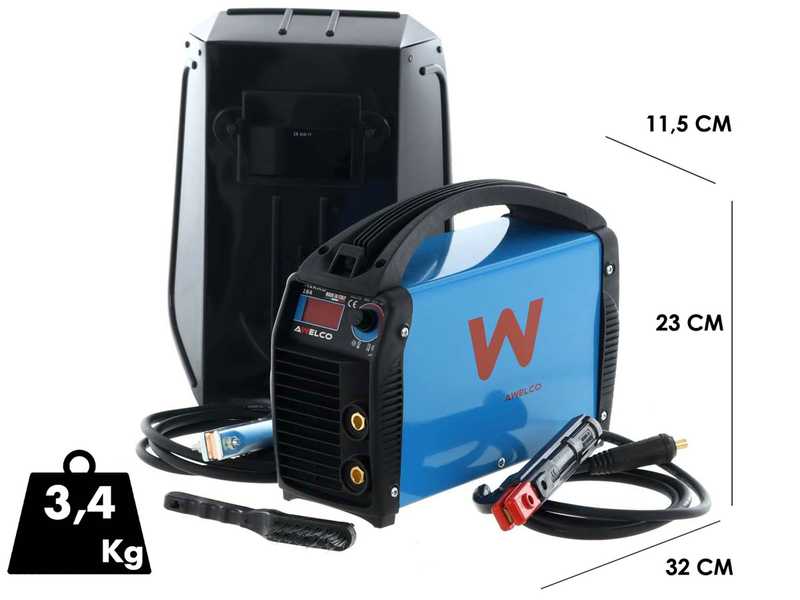Schwei&szlig;ger&auml;t Elektrode Inverter MMA Awelco MIKRO 184 - 160A - 230V - Zyklus 60%@160A &ndash; Handkoffer/Kit