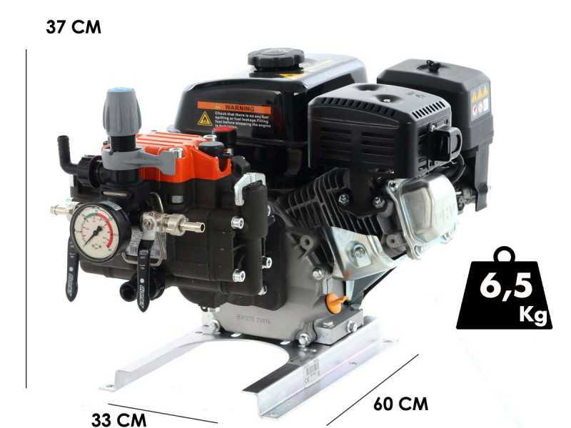 Spritzpumpe mit Benzinmotor - Pumpe Comet MP 30 - Loncin G200F Motor