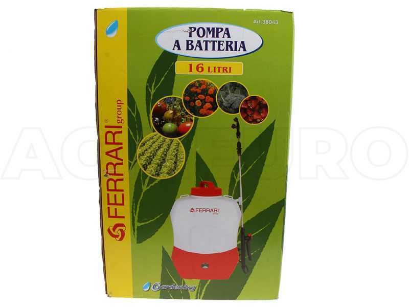 R&uuml;ckenspritze mit Lithium-Akku Ferrari Group 16L - Lithium-Akku 12V - 8 Ah