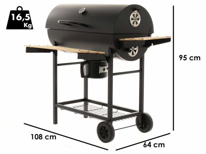 Royal Food CB 450 - Kohlegrill mit Grillrosten aus Edelstahl - Kochfl&auml;che 71x35,5 cm