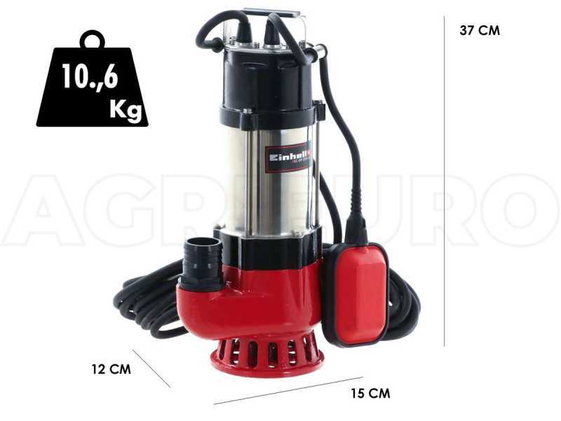 Tauchpumpe f&uuml;r Schmutzwasser Einhell GC-DP 5010G - K&ouml;rper aus Edelstahl - 12000 L/h
