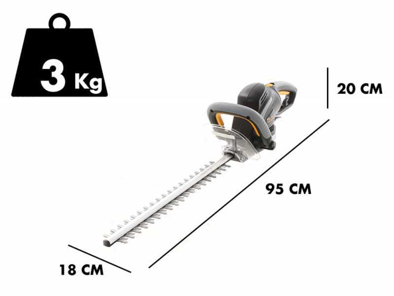 Elektrische Heckenschere Alpina AHT 500 E -  500 watt - Messer 50 cm aus Stahl