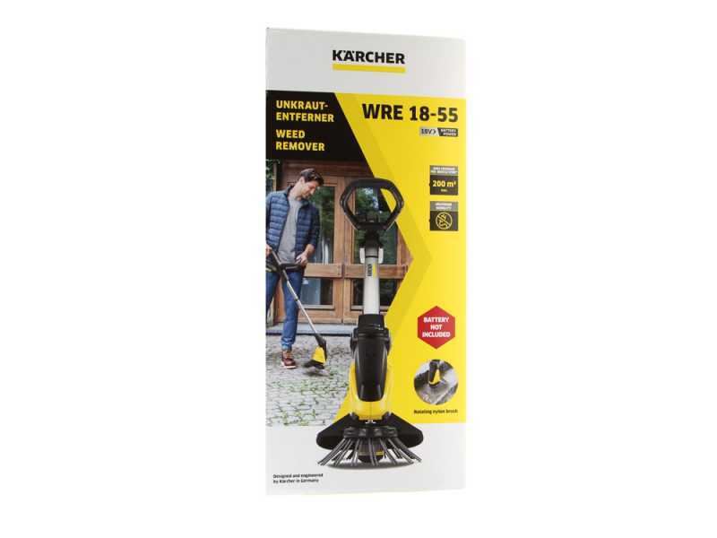 K&auml;rcher WRE18-55 - Akku-Unkrautentferner - 18 V Lithium-Ionen-Akku-Trimmer