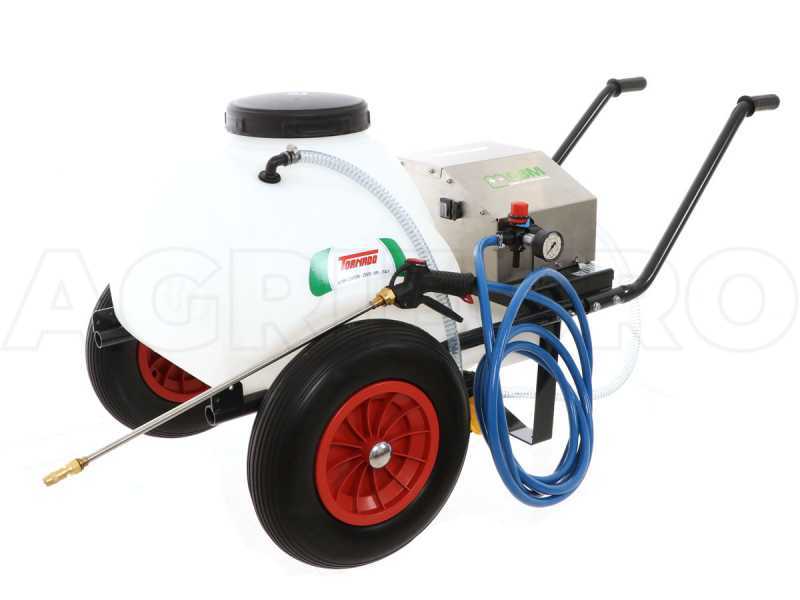 Kit Akku-Spr&uuml;hpumpenmodul Comet CBM 1200 HP und Wagen mit 80 l Tank