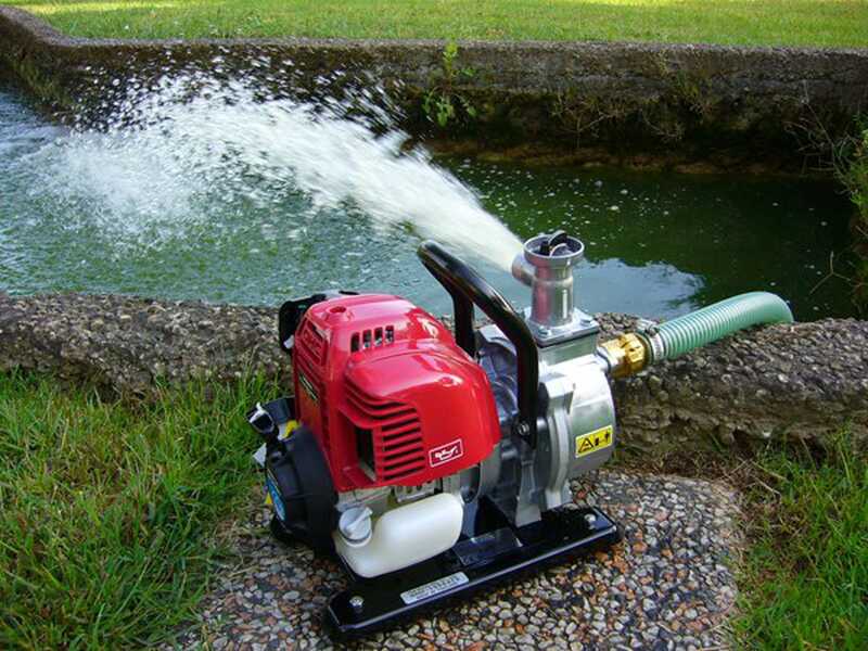 Selbstansaugende Benzin Gartenpumpe Honda WX10T, 25 mm Anschl&uuml;sse