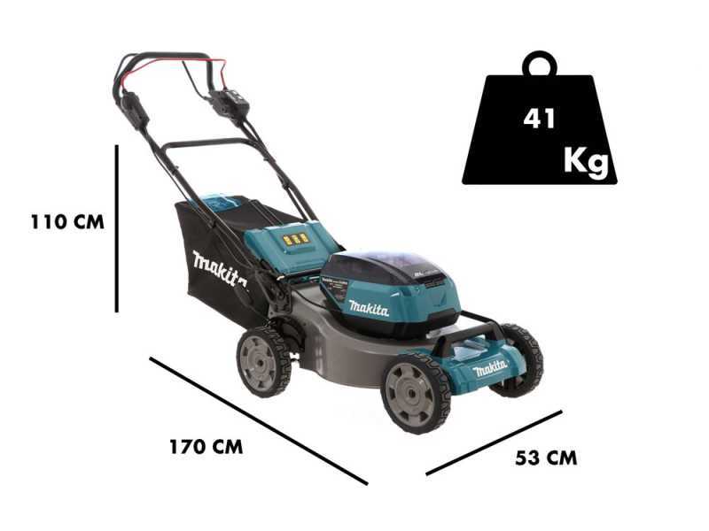 Akku Rasenm&auml;her 2X18V-46cm MAKITA DLM462PT4 mit 4 Akkus