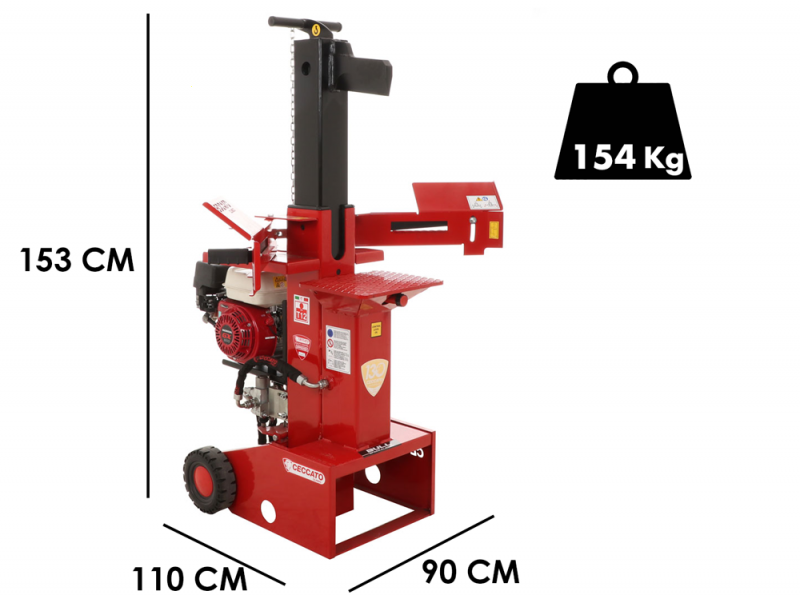 Ceccato BULL SPL12H GX200 - Benzin Holzspalter - stehend - Honda GX200