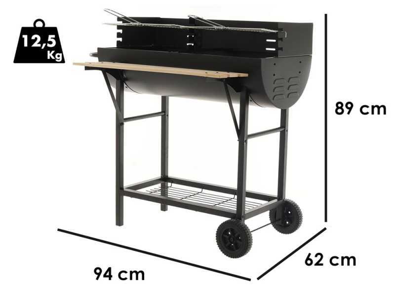 Royal Food CB 300 X - Kohlegrill - Grillroste aus Edelstahl - Kochfl&auml;che 2886 qcm