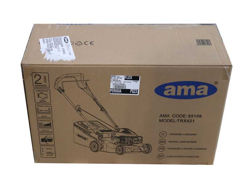 Rasenm&auml;her zum Schieben Ama TRX 421 - 3in1: Fangkorb + Heckauswurf + Mulchen