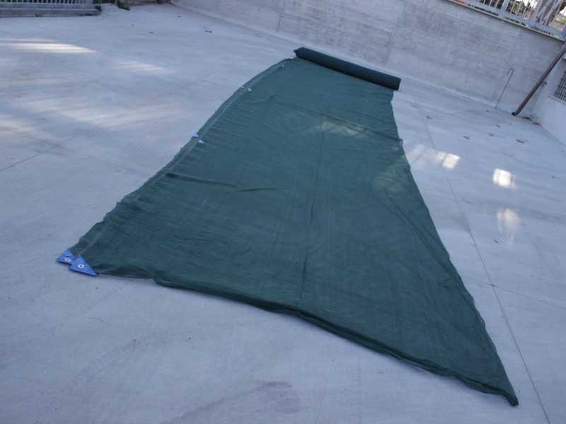 Erntenetz f&uuml;r Oliven - rei&szlig;- und dornenfest - Rolle 8 x 100 m (Maschennetz) - 95g/m&sup2;