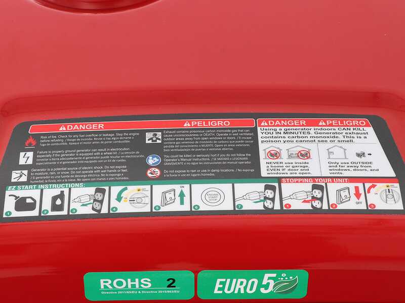 Geotech-Pro PTGA 9000 - Leiser Benzin-Stromerzeuger mit R&auml;dern 7.5 kW - Dauerleistung 7 kW - 230V