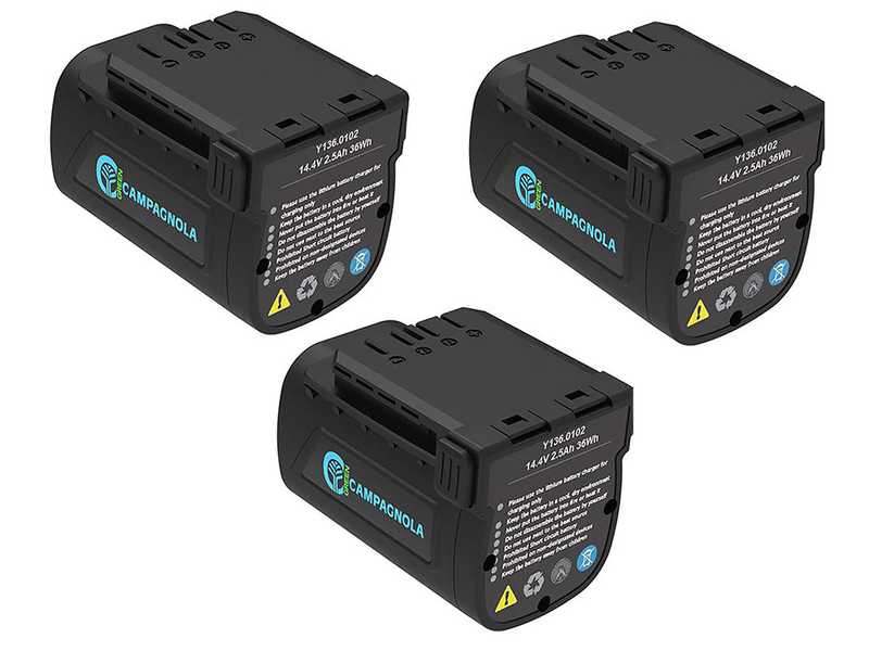 Campagnola Stark XM - Akku-Baumschere f&uuml;r die Baumpflege - 3x 14,4V 2,5 Ah