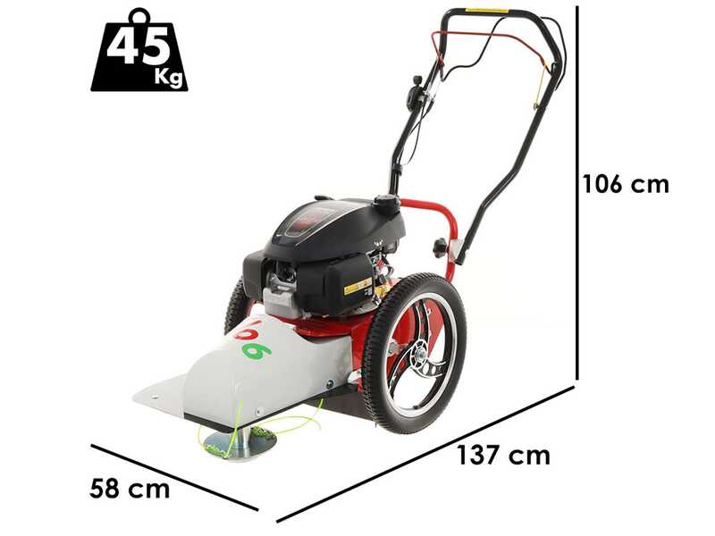 Blue Bird FLO Speed 6HO - Benzin-Fadenm&auml;her - Messer und Fadenkopf - Honda GCVx170