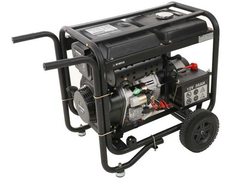 BlackStone OFB 8500 D-ES - Diesel-Stromerzeuger mit AVR-Regelung 6.3 kW - Dauerleistung 6 kW - 230V + ATS
