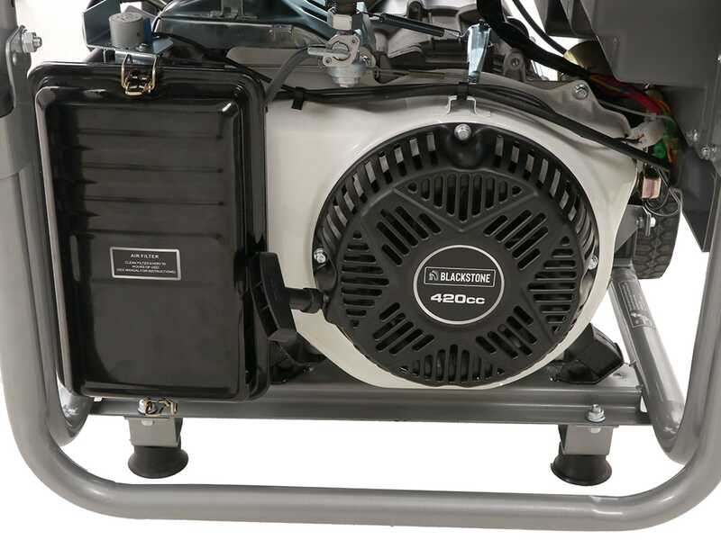Blackstone BG 7550-X ES - Benzin-Stromerzeuger mit R&auml;dern und AVR-Regelung 5.4 kW - Dauerleistung 5 kW - 230V + ATS