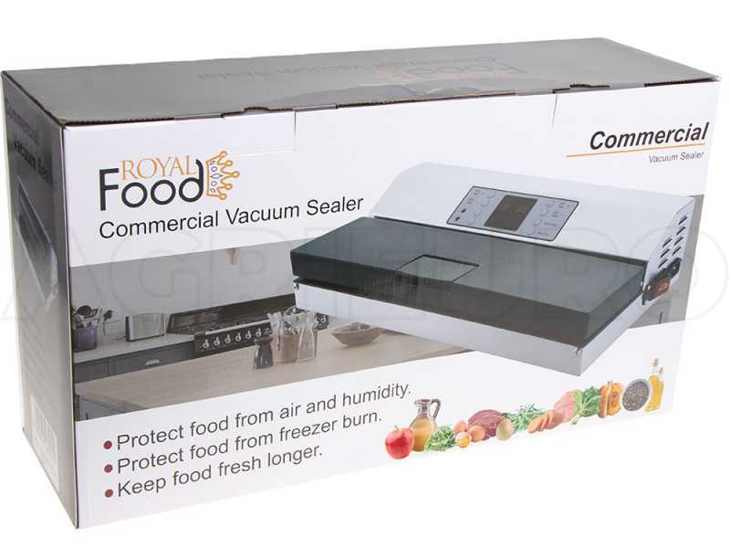Royal Food VSP 4301 EDELSTAHL - Vakuumierger&auml;t - Doppelte Schwei&szlig;leiste 42 cm 