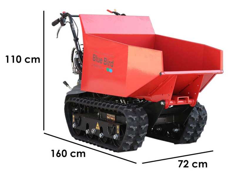 Raupendumper BLUE BIRD Transporter 500 D - Mulde mit 500 kg Tragf&auml;higkeit