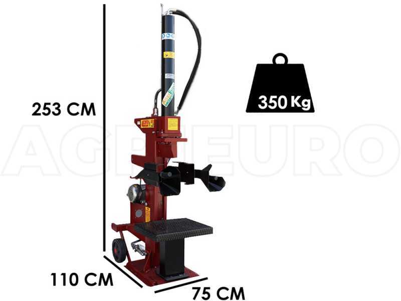 AgriEuro SIE 20T - Elektrischer stehender Holzspalter - Kolbenhub 1000 mm