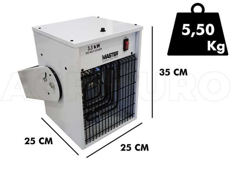 MASTER TR 3 - Elektro Heizger&auml;t mit Gebl&auml;se - Wandmontiert